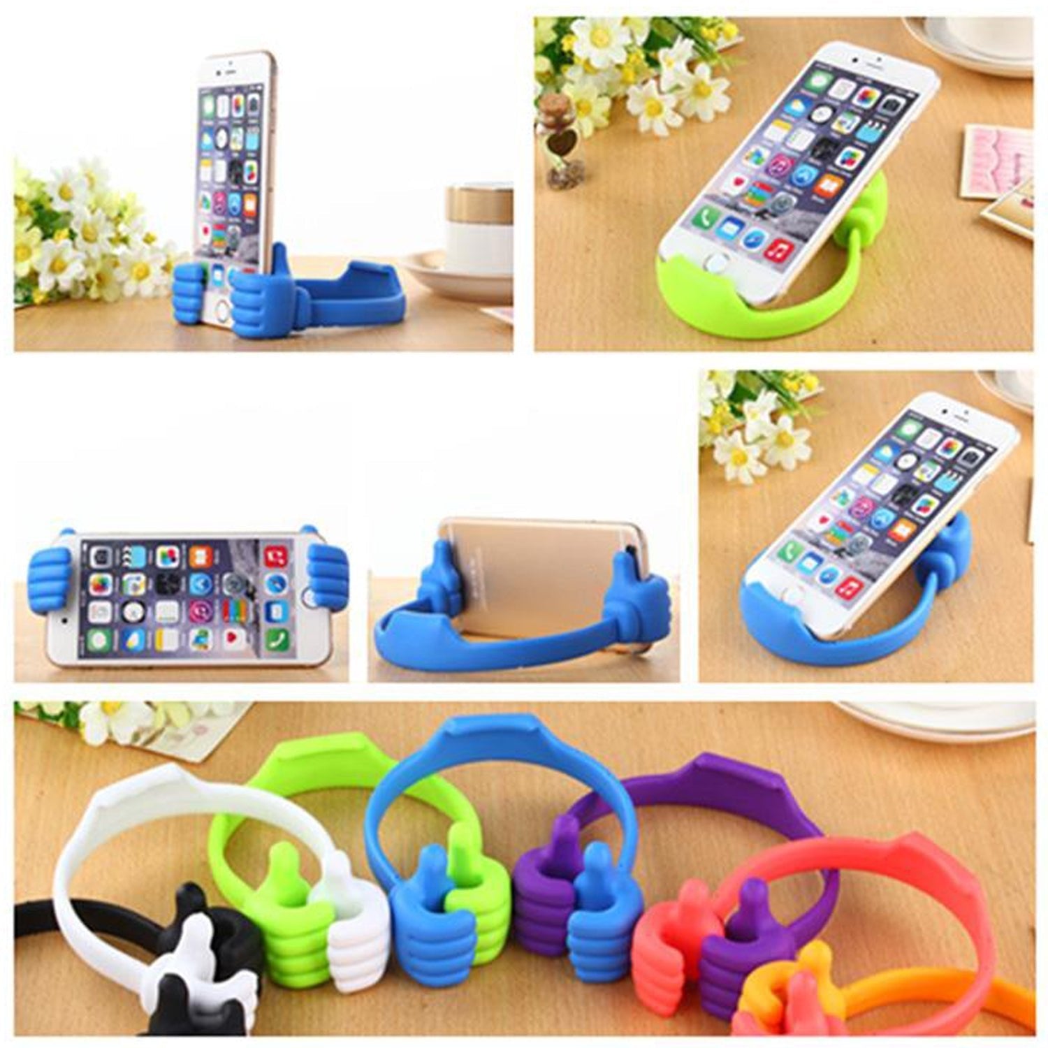 12845 Hand Shape Mobile Stand Used In All Kinds Of Places Including Household And Offices As A Mobile Supporting Stand (1 Pc With Color Box) - My StoreMobile AccessoriesWukusy