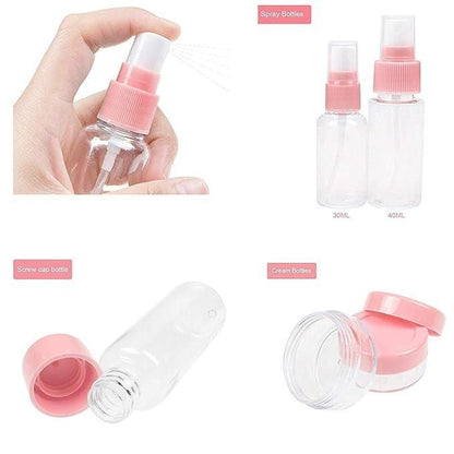 Portable Travel Cosmetics Bottles (Pack of 7)