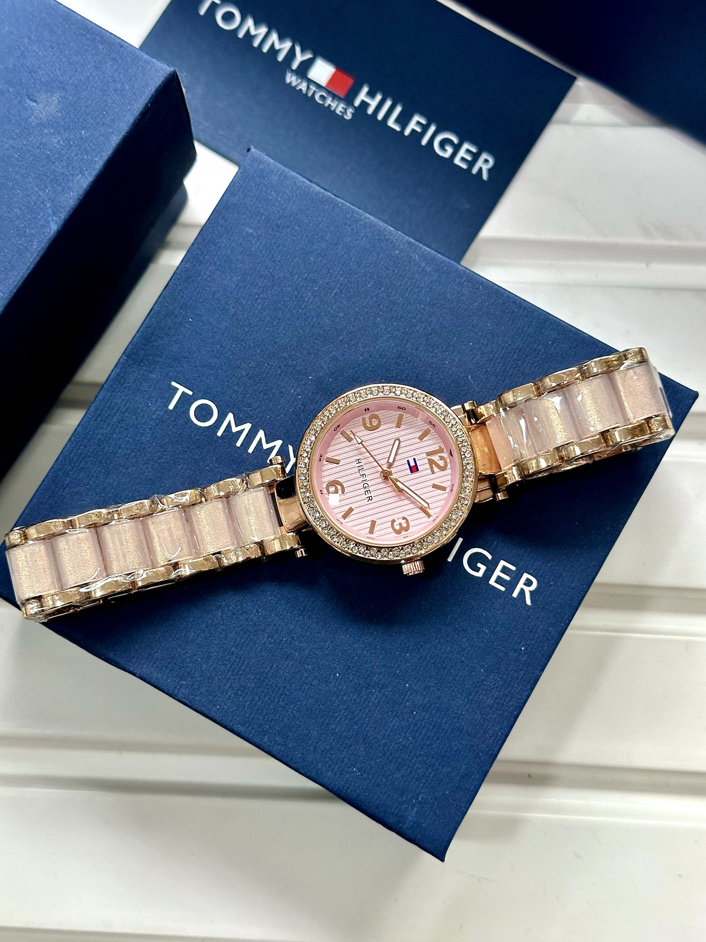 TOMMY HILFIGER LUXURY PINK AND GOLD COLLECTION