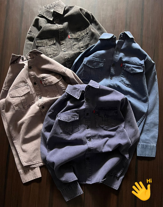 Sulfur Wash RFD Double Pocket Shirts